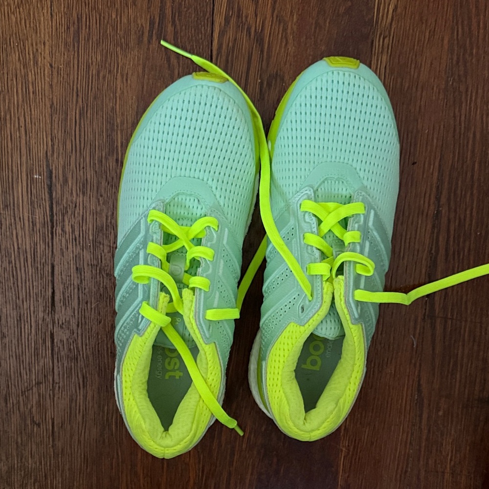 adidas Women's Light Green Athletic Shoes boost
